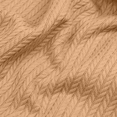 Плед-покривало косичка COSAS 230х240 см Sand Knitted Braid Теракотовий