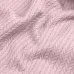 Плед-покрывало косичка COSAS 240х260 см Blush Knitted Braid Сакура