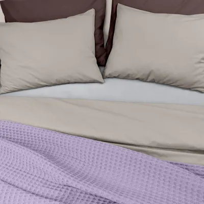 Плед-покрывало вафельное COSAS 160х230 см Lavander Greek Waffle Орхидея