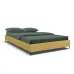Кровать двуспальная COSAS Kiwi Curcuma 160х200 см Горчичный