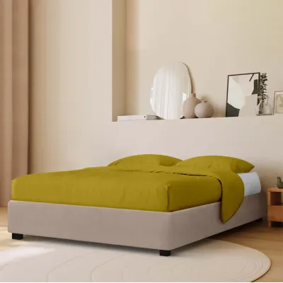 Ліжко двоспальне COSAS Mango Latte 160х200 см Бежевий