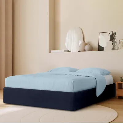 Ліжко двоспальне COSAS Papaya Navy 180х200 см Синій
