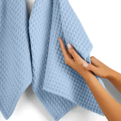 Рушник вафельний COSAS Cloud Greek Waffle 30x55 см Блакитний