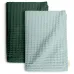Вафельные полотенца COSAS Pine Greek Waffle Изумрудно-голубой 2 шт (660d9723698d6a69df1d689a)