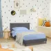 Кровать односпальная COSAS Mandarin Smoky 90х200 см Графит