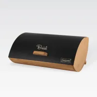 Хлібниця Maestro MR-1775-Black 36,5х25х13,3 см Чорний (74723657)