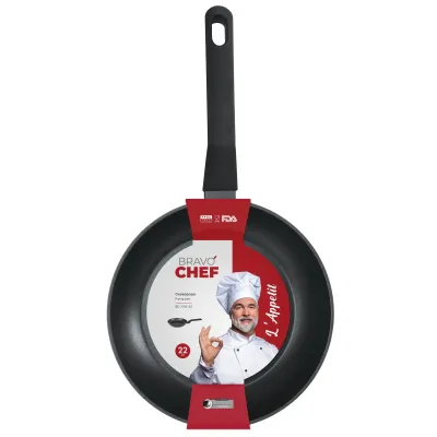 Сковорода BRAVO CHEF L'Appetit 22 см Черный (6909313) Сковорода BRAVO CHEF L'Appetit 22 см Черный (6909313)