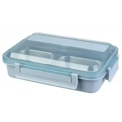 Ланч-бокс Maxtop MP-2302-A для підігріву їжі за допомогою гарячої води 24х17х3.5см Blue