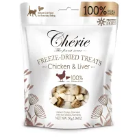 Лакомства Pettric Cherie для кошек из курицы и куриной печени сублимированные 30 гр