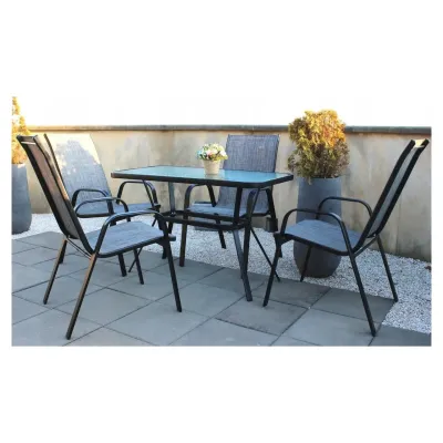 Стіл садовий GardenLine Fenix Black 110*60*70 см