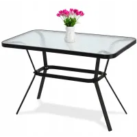 Стіл садовий GardenLine Fenix Black 110*60*70 см Стіл садовий GardenLine Fenix Black 110*60*70 см