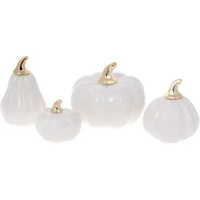 Декоративна фігурка Pumpkin Білий BonaDi 9.4х9х9.3 см DP87198
