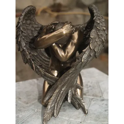 Фігурка інтер'єрна Angel 15 см Veronese Коричневий AL228510 Фігурка інтер'єрна Angel 15 см Veronese Коричневий AL228510