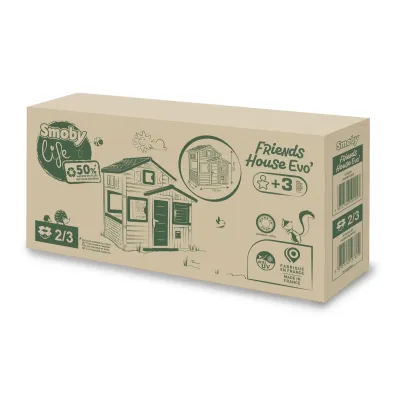 Ігровий будиночок Friends Eva 175x114x162 см Smoby Різнокольоровий OL228536