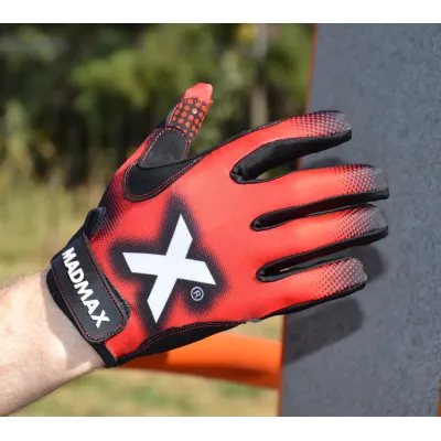 Рукавички для фітнесу MadMax MXG-101 X Gloves Black/Grey/Red XXL Рукавички для фітнесу MadMax MXG-101 X Gloves Black/Grey/Red XXL