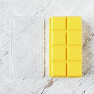 Форма для льоду ICE CUBE 5 cm Olin & Olin 8 кубиків жовта з кришкою