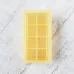Форма для льоду ICE CUBE 5 cm Olin & Olin 8 кубиків жовта з кришкою