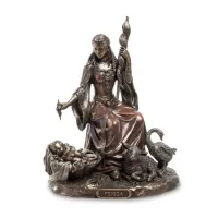 Cтатуэтка коллекционная Богиня любви и брака Frigg Veronese 19х12х16 см Коричневый AL229028