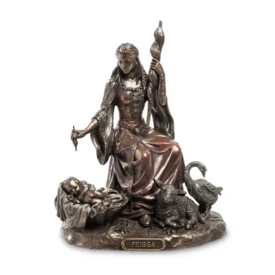 Cтатуетка колекційна Богиня кохання та шлюбу Frigg Veronese 19х12х16 см Коричневий AL229028