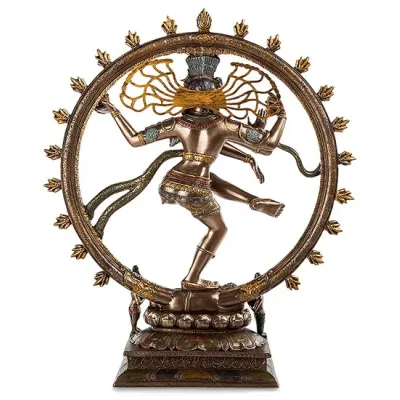 Cтатуетка колекційна Shiva Veronese 26х22х7 см Коричневий AL229030 Cтатуетка колекційна Shiva Veronese 26х22х7 см Коричневий AL229030
