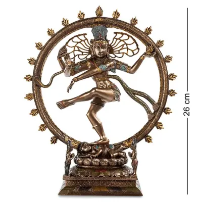 Cтатуетка колекційна Shiva Veronese 26х22х7 см Коричневий AL229030 Cтатуетка колекційна Shiva Veronese 26х22х7 см Коричневий AL229030