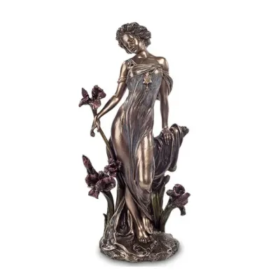 Cтатуэтка коллекционная Дама Alphonse Mucha 13x8,5x26 см Veronese Коричневый AL229039