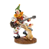 Cтатуэтка коллекционная Клоун с гитарой Veronese 16х12х9 см Разноцветный AL229041