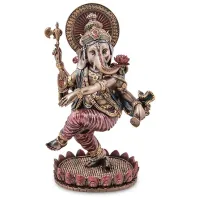 Cтатуэтка коллекционная Ganesh Бог мудрости и благополучия 20,5 см Veronese Разноцветный AL229072