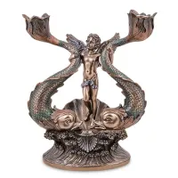 Подсвечник-фигурка Veronese Ангелок Cherub 23.5 см Коричневый (AL229083) Подсвечник-фигурка Veronese Ангелок Cherub 23.5 см Коричневый (AL229083)