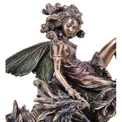 Cтатуэтка коллекционная Фея с Драконом Veronese 18х16х12 см Разноцветный AL229091