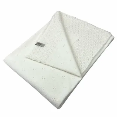 Дитячий плед ART KNIT Кріжма 120х120 см Білий (6902)