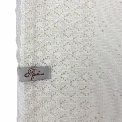 Дитячий плед ART KNIT Кріжма 120х120 см Білий (6902)