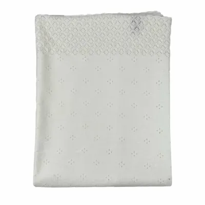 Дитячий плед ART KNIT Кріжма 120х120 см Білий (6902)