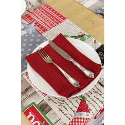 Серветка Прованс Merry Christmas 35х45 см Червоний (7403)