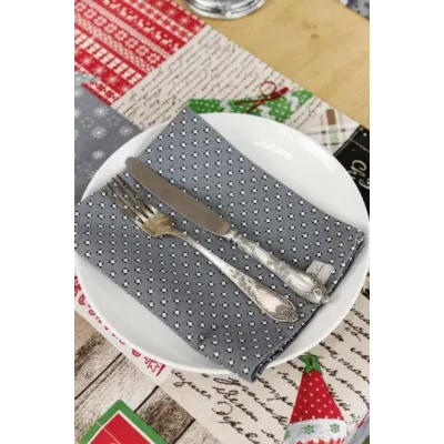 Серветка Прованс Merry Christmas 35х45 см Сірий (7404) Серветка Прованс Merry Christmas 35х45 см Сірий (7404)