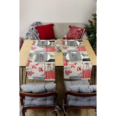 Серветка Прованс Merry Christmas 35х45 см Сірий (7404) Серветка Прованс Merry Christmas 35х45 см Сірий (7404)