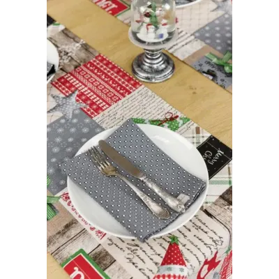 Серветка Прованс Merry Christmas 35х45 см Сірий (7404) Серветка Прованс Merry Christmas 35х45 см Сірий (7404)