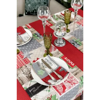 Доріжка Прованс Merry Christmas 40х140 см Різнокольоровий (7410)