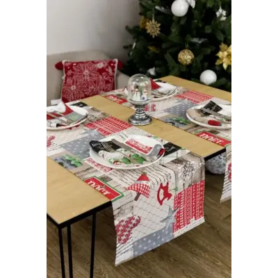 Доріжка Прованс Merry Christmas 40х140 см Різнокольоровий (7410)