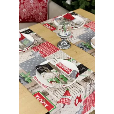 Доріжка Прованс Merry Christmas 40х140 см Різнокольоровий (7410)