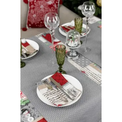 Доріжка Прованс Merry Christmas 40х140 см Сірий (7418)