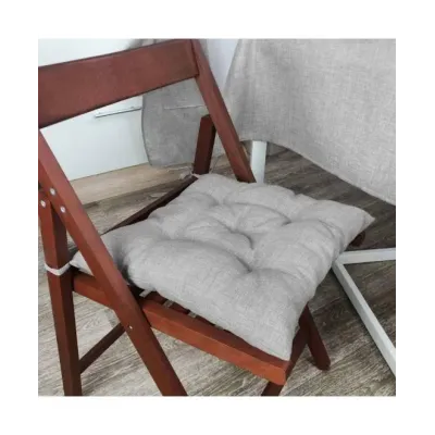 Подушка на стул Прованс Gray Milan 40х40 см Серый (1100) Подушка на стул Прованс Gray Milan 40х40 см Серый (1100)