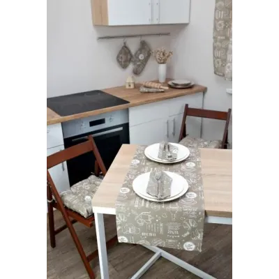 Дорожка Прованс Breakfast beige 40х120 см Разноцветный (6803)