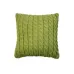 В'язана наволочка ART KNIT Коси 45х45 см Зелений (6752)