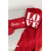 Наволочка в'язана Прованс LOVE 45х45 см Білий/червоний (7840) Наволочка в'язана Прованс LOVE 45х45 см Білий/червоний (7840)