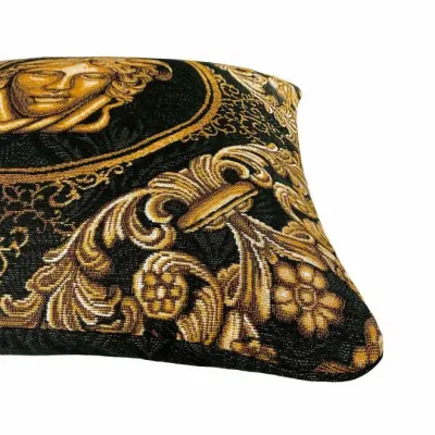 Гобеленовая наволочка Прованс Arte di lusso-1 45х45 см Золотой/черный (6808)