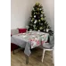 Скатерть Прованс Merry Christmas 132х180 см Серо-белый (7426)