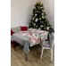 Скатерть Прованс Merry Christmas 132х180 см Серо-белый (7426)