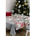 Скатерть Прованс Merry Christmas 132х180 см Серо-белый (7426)
