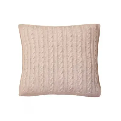 Вязаная наволочка Прованс SOFT 45х45 см Розовый (3151)
